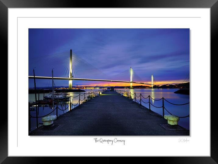 The Queensferry Crossing Scotland sunset Framed Mounted Print by JC studios LRPS ARPS