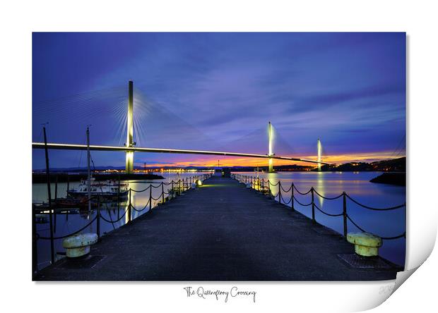 The Queensferry Crossing Scotland sunset Print by JC studios LRPS ARPS