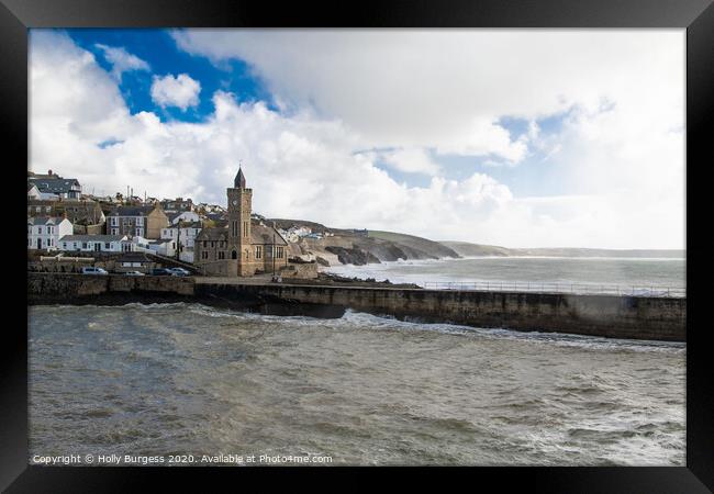 Porthleven: Britain's Southerly Seaside Sentinel Framed Print by Holly Burgess