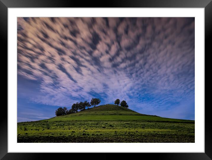 Cloudy Long exposure Sky  Framed Mounted Print by Moe Dhia Merazka