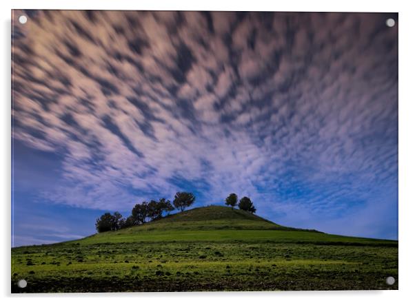 Cloudy Long exposure Sky  Acrylic by Moe Dhia Merazka