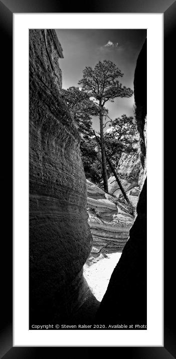 Tent Rocks 8, New Mexico, USA  Framed Mounted Print by Steven Ralser