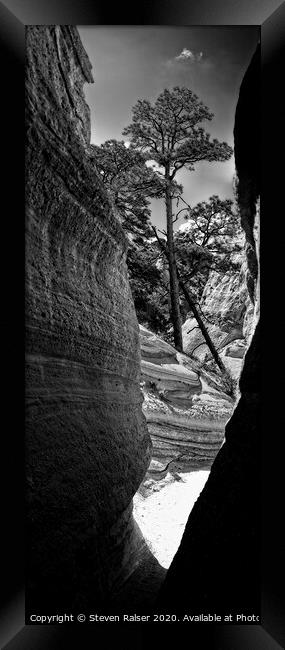Tent Rocks 8, New Mexico, USA  Framed Print by Steven Ralser