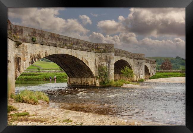 Bridge Over River Wharfe, Burnsall, Yorkshire Dale Framed Print by Heather Sheldrick