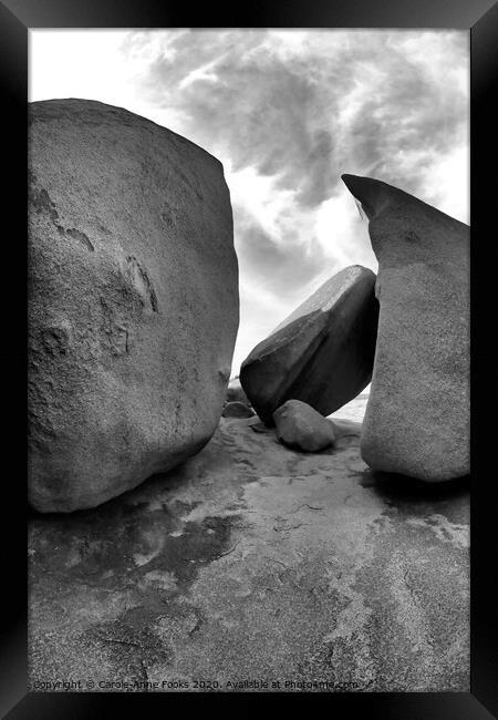 Remarkable Rocks Framed Print by Carole-Anne Fooks