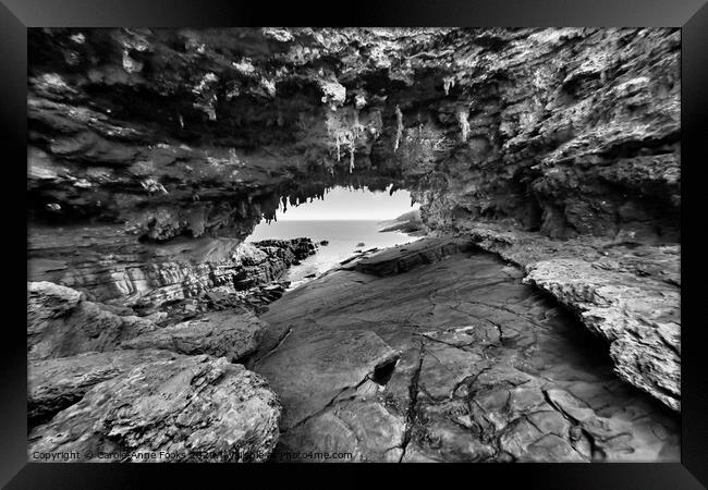 Admirals Arch at Cape du Couedic Framed Print by Carole-Anne Fooks