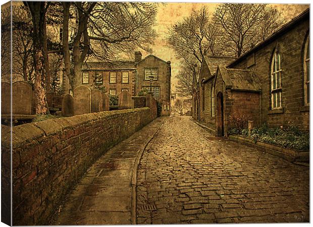 Bronte School and Parsonage. Canvas Print by Irene Burdell