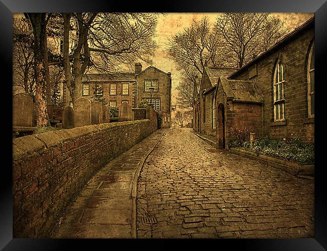 Bronte School and Parsonage. Framed Print by Irene Burdell