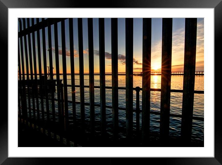 Blyth Harbour Sunrise Framed Mounted Print by David Thompson