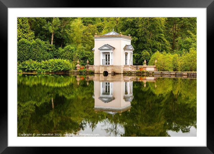Reflections on the Lake Framed Mounted Print by jim Hamilton