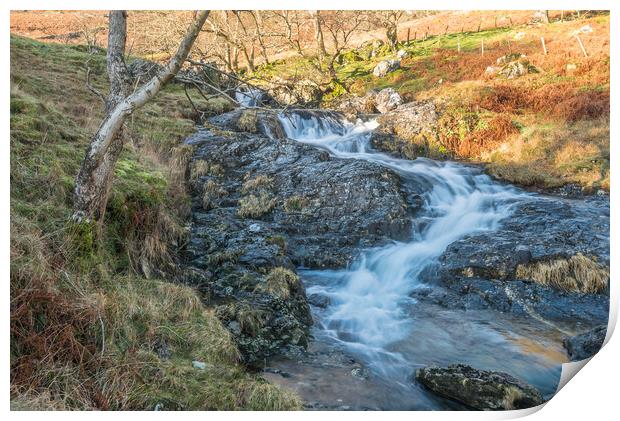 She's a waterfall Print by Jonathon barnett