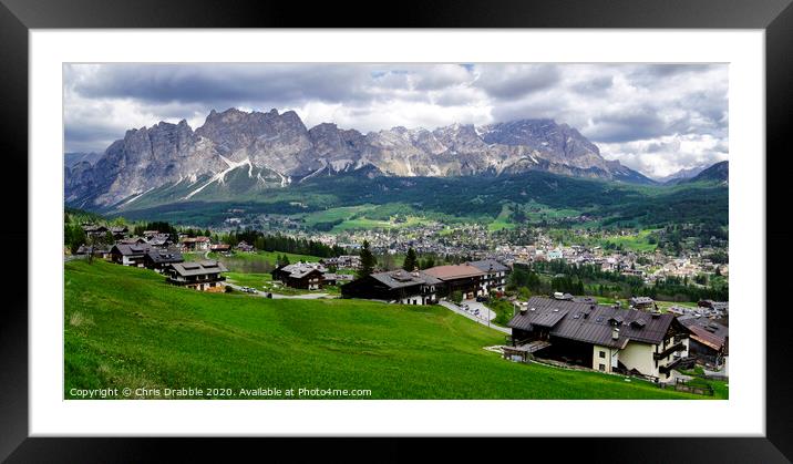 Cortina d' Ampezzo Framed Mounted Print by Chris Drabble