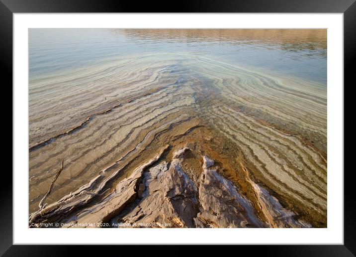 The Dead Sea Framed Mounted Print by George Haddad