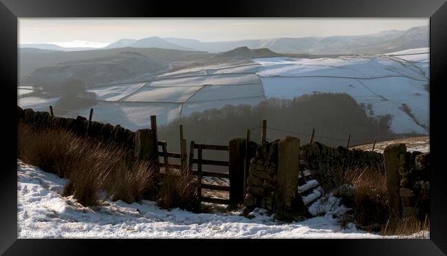 Crook Hill from Derwent Edge Framed Print by Chris Drabble