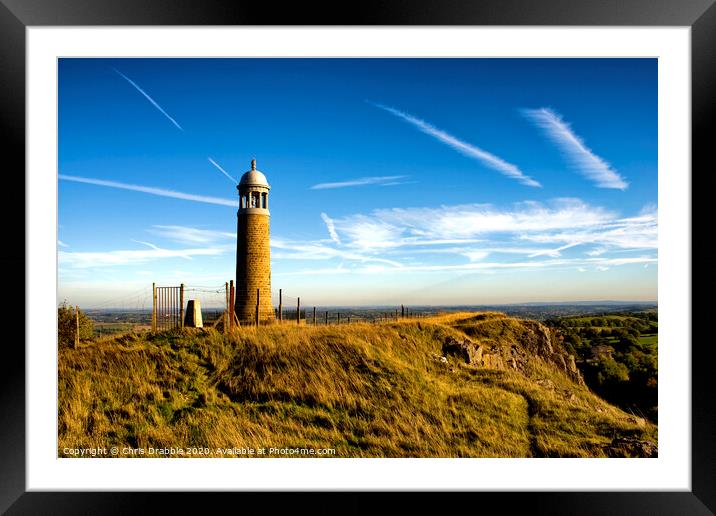 Crich Stand Framed Mounted Print by Chris Drabble