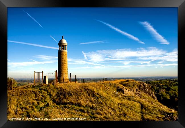 Crich Stand Framed Print by Chris Drabble