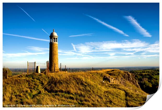Crich Stand Print by Chris Drabble
