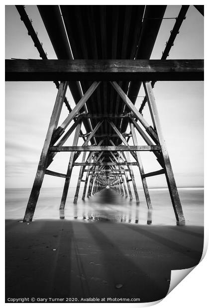 Steetley Pier Abstract Print by Gary Turner