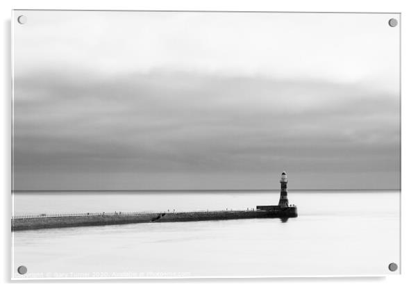 Roker Pier Lighthouse Acrylic by Gary Turner