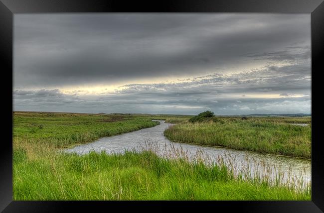 Cley Marsh view Framed Print by Chris Thaxter