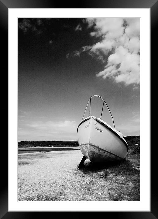 Beached Framed Mounted Print by Steven Shea