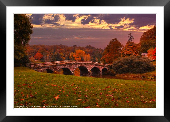 The Bridge Framed Mounted Print by Paul Brewer