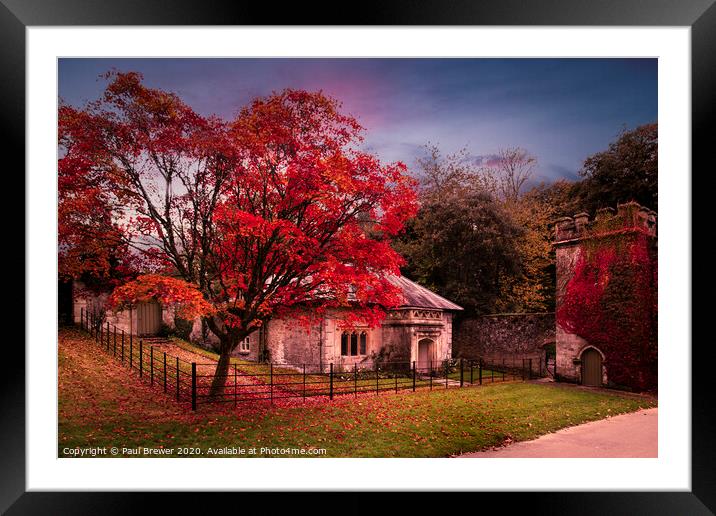 Gate House Framed Mounted Print by Paul Brewer