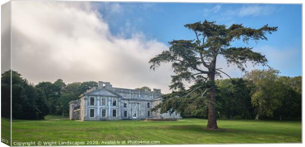 Appuldurcombe House Isle Of Wight Canvas Print by Wight Landscapes