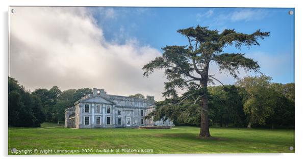Appuldurcombe House Isle Of Wight Acrylic by Wight Landscapes