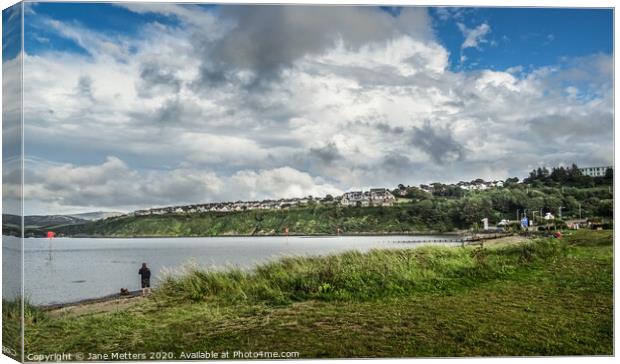 Clouds above Goodwick  Canvas Print by Jane Metters