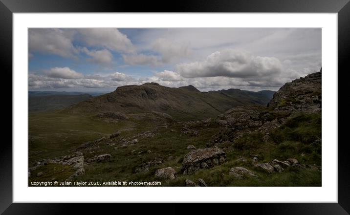 Broad Crag & Ill Crag Framed Mounted Print by Jules Taylor