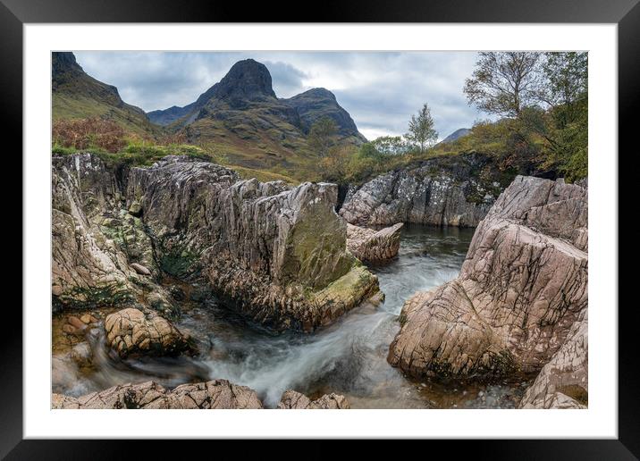 The hidden falls of Glencoe Framed Mounted Print by Miles Gray