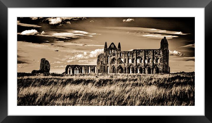 Whitby Abbey Framed Mounted Print by Craig Burley