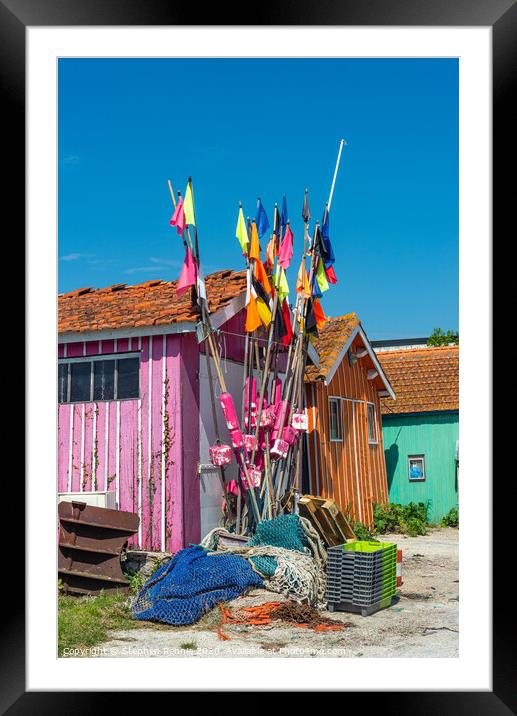 Colours of Oleron, Charente-Maritime, France Framed Mounted Print by Stephen Rennie