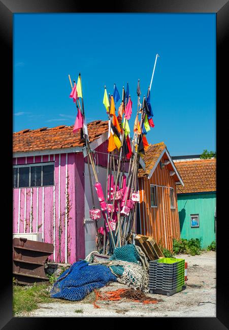 Colours of Oleron, Charente-Maritime, France Framed Print by Stephen Rennie