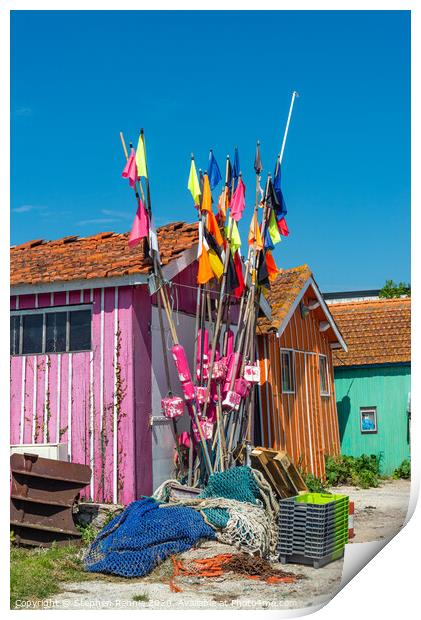 Colours of Oleron, Charente-Maritime, France Print by Stephen Rennie