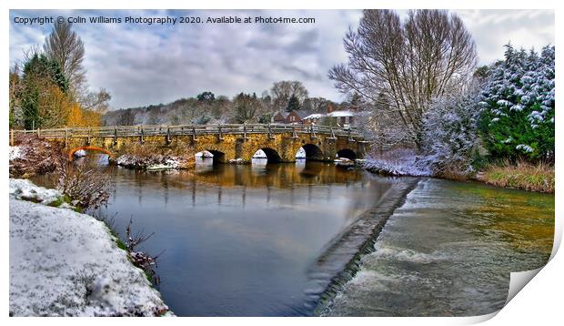 Tilford In The Snow Print by Colin Williams Photography