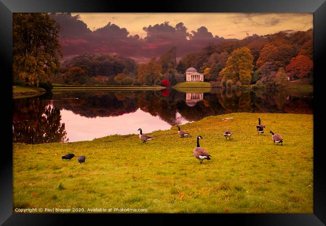 Stourhead Framed Print by Paul Brewer