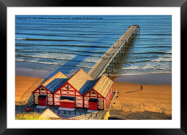Early Morning Shadows At Saltburn Pier Framed Mounted Print by Colin Williams Photography