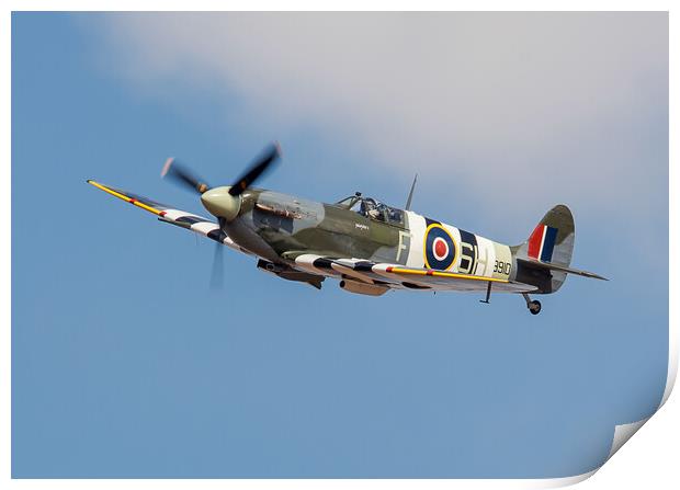 A Wave for the Brave - Spitfire Peterjohn1 Print by David Stanforth