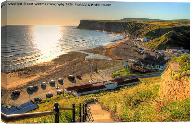The Path down to Saltburn Bay Canvas Print by Colin Williams Photography