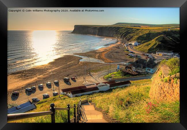 The Path down to Saltburn Bay Framed Print by Colin Williams Photography