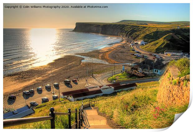 The Path down to Saltburn Bay Print by Colin Williams Photography