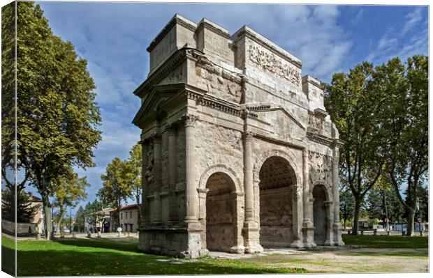 Arc de triomphe at Orange in the Vaucluse, France Canvas Print by Arterra 
