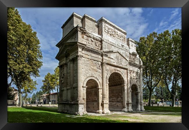 Arc de triomphe at Orange in the Vaucluse, France Framed Print by Arterra 