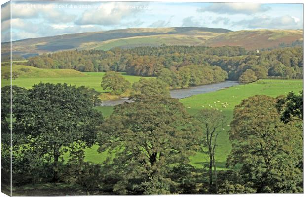 Countryside near Kirby Lonsdale, Yorkshie Dales Canvas Print by Laurence Tobin
