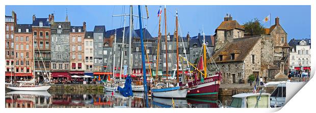 The Old Port at Honfleur, Normandy, France Print by Arterra 