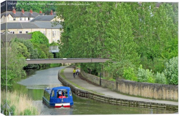 Leeds and Liverpool Canal at Bingley Canvas Print by Laurence Tobin