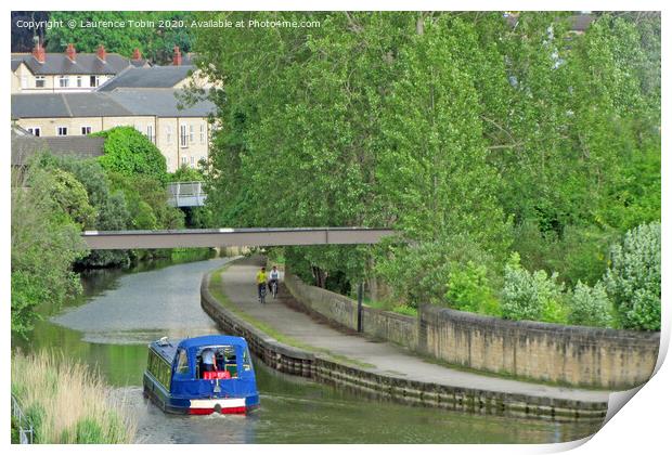 Leeds and Liverpool Canal at Bingley Print by Laurence Tobin