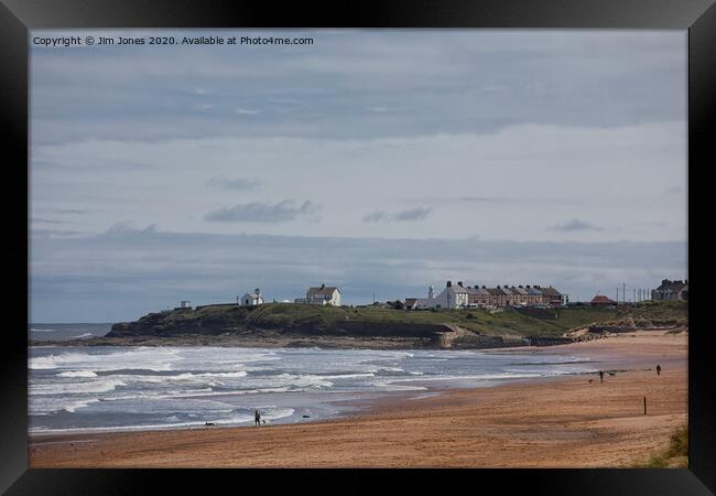 Spring Sunshine at Seaton Sluice Framed Print by Jim Jones